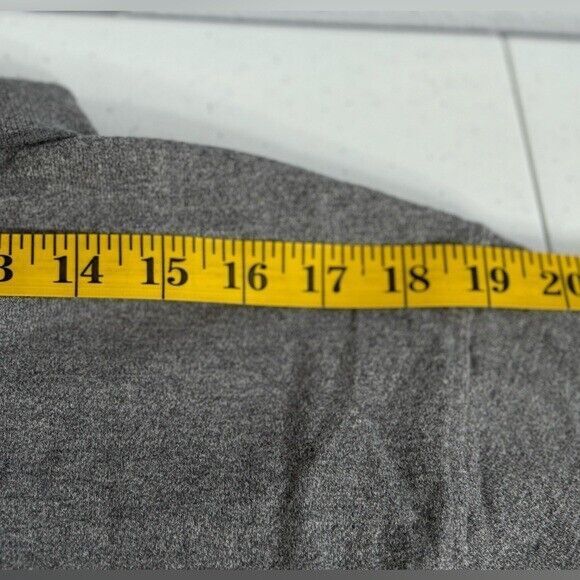 Chaps Ralph Lauren Men's Large Vintage Gray Cotton 1/4 Button Long Sleeve Polo - Picture 12 of 13